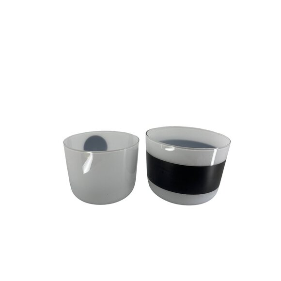 Anne Nilsson Black & White Striped Bowl AND Black and White Spot Bowl or Vase - Picture 5 of 11